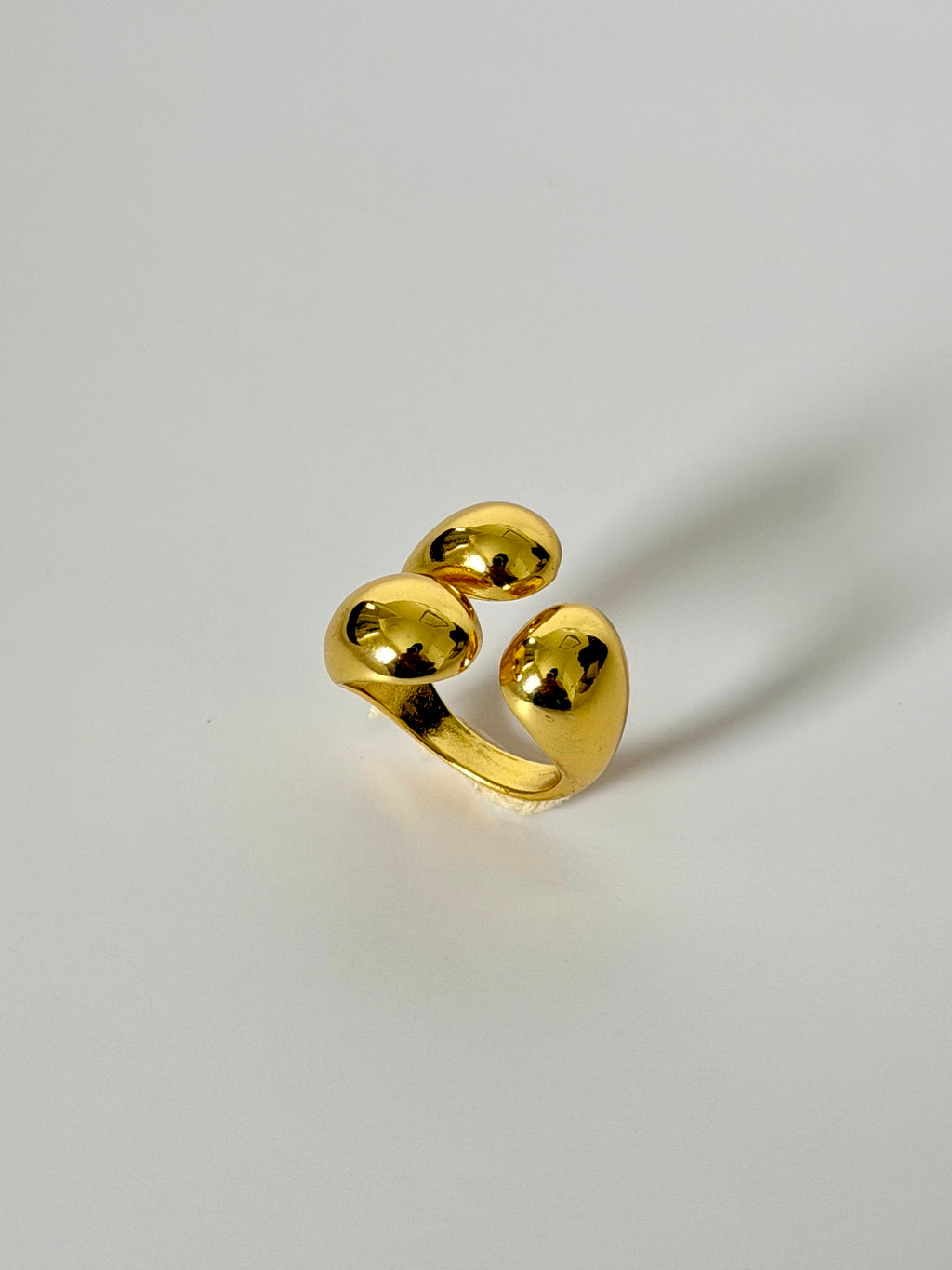 Mira open gold statement ring
