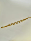 Triple Rope Chain Bracelet