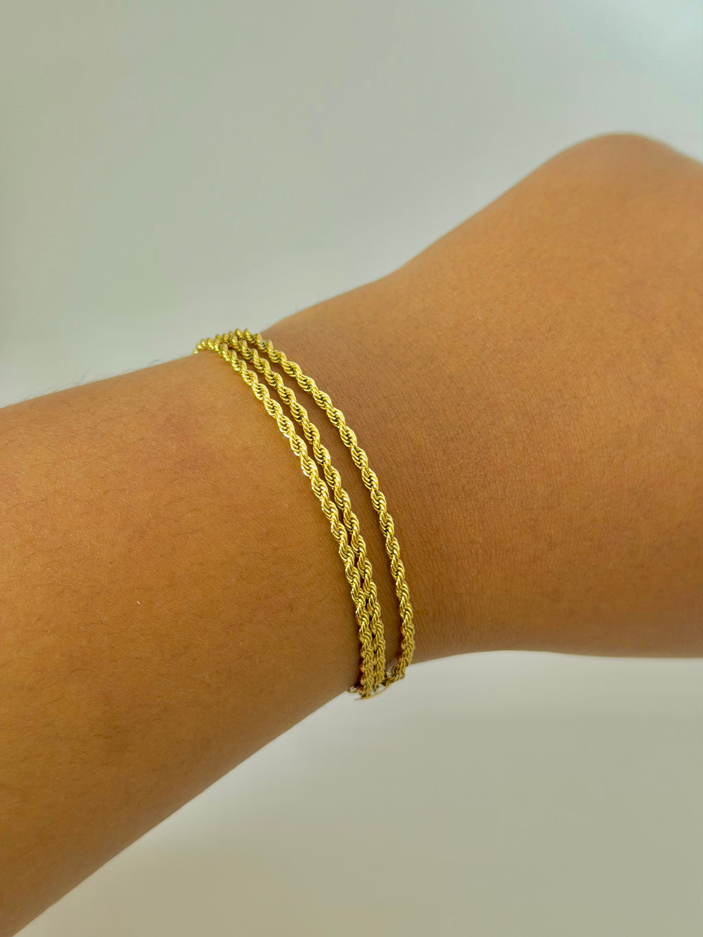 Triple Rope Chain Bracelet