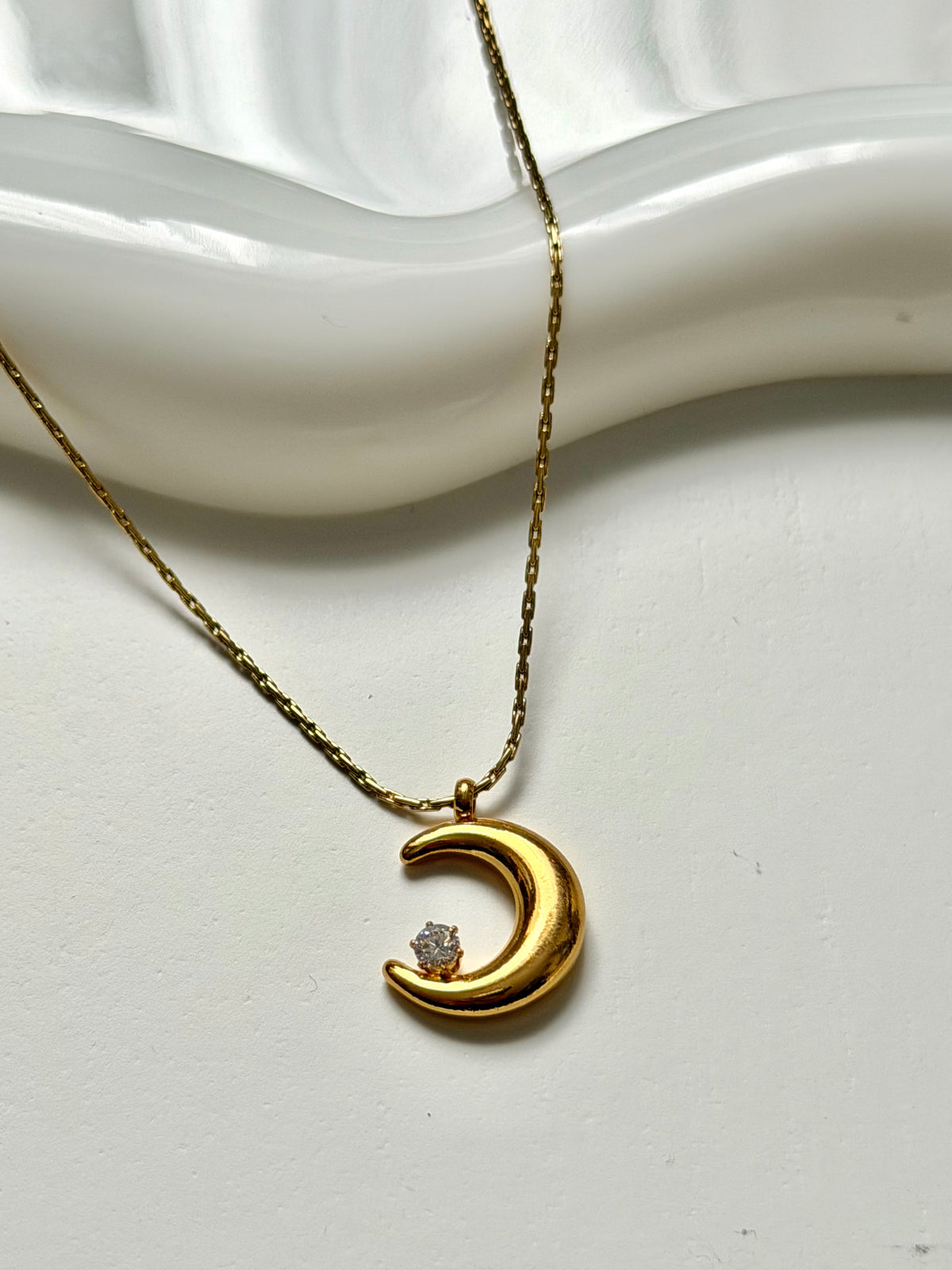 Luna Crescent Necklace