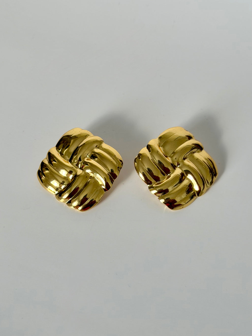 Naya Earrings – gold sculptural statement earrings by Nulax Jewellery