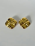Naya Earrings – gold sculptural statement earrings by Nulax Jewellery