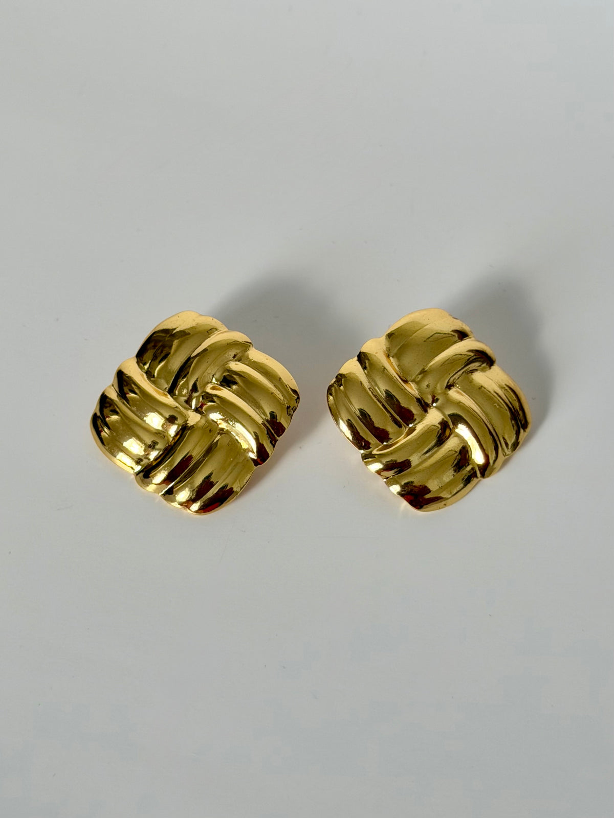 Naya Earrings – gold sculptural statement earrings by Nulax Jewellery