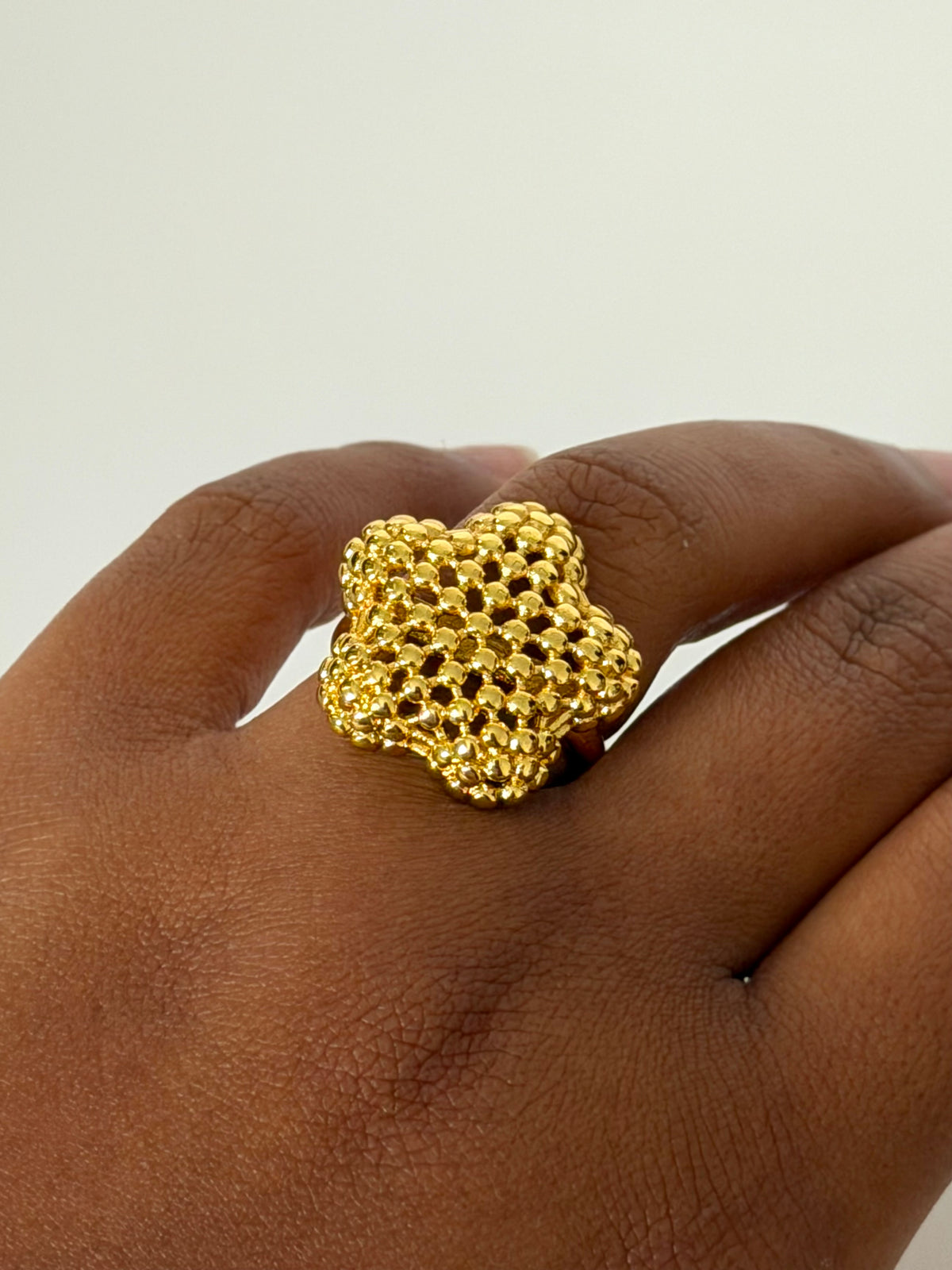 Lumière Textured Statement Ring